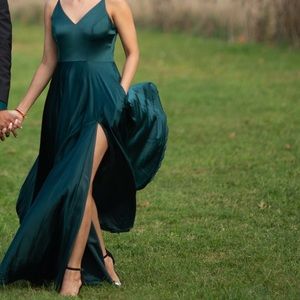 Hunter green gown